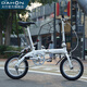 DAHON 412 folding bicycle 14-inch single-speed ultra-light mini aluminum alloy student adult bicycle BYA412 white