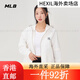 Couples MLB Couleur unie à manches ajustées cool à manches longues veste à capuche 25 Summer WJB01 New York Yankees New York Yankees / Ivory M Single Taille