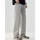 Vancl Eslite Casual Hosen für Herren Frühlings- und Sommer trendy Ice Seide gerade lose lockere Hose mit weitem Bein tragen lange Hosen 6623 Weiß M [90-110jin [Jin entspricht 0,5 kg]]