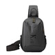 2025 Nuevo bolso impermeable Bolsa de cuerpo cruzado y moderno Bolsa de deportes para hombres Mochila multifuncional Bolsa de gran capacidad negra