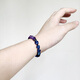 VZZS amethyst bracelet lapis lazuli guardian bracelet trendy brand high-end niche design male and female couples exquisite light luxury amethyst + blue stone hand circumference 14-15cm (female 1