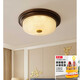 He Jiangong American ceiling light bedroom ceiling retro lamp rural aisle study lamp European lamp sun upgraded version 9923W 9923W C small brown 18B