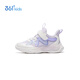 361 Children's Shoes Children's Sports Shoes 2025 Autumn Girls Light Soft Elastic Sweet Childlike Casual Shoes Purple 32