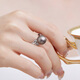 Meluxe S925 silver Tahitian black pearl ring seawater pearl women's ring birthday gift for wife 10-11mm