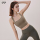 Gigt Jiji sports bra women's breast-reducing shock-proof cross-beautiful back Pilates bra yoga fitness bra Cocoa M (70C70D/75B/75C/75D)