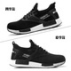 Linzhongxun Arbeitsschutzschuhe Herren-Geruchssicherheit und Anti-Smashing- und Anti-Punktur-Stahlkopf Frauen Leichter weicher Sohle Flying Waving Arbeitssicherheit Schwarz + Weiß 9928 36 36 36 36 36 36 36 36