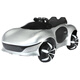 Beibele 1.2m extended children's electric car four-wheeled car that can sit on a person's remote control toy car for children and babies as a gift, high configuration, painted dual drive 12V+remote control+leather seat, cool wheel lights+painted+Bluetooth remote control+slow start