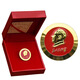 SNQP -Vorsitzender Maos Abzeichen mit goldenem rotem Hintergrund, der den People Badge Opas Gedenkabzeichen -Pin -Gift -Vorsitzender Maos Abzeichen 1 2,5 cm [Box] dient, [Box]