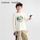 Balabala children's long-sleeved T-shirt boys and girls 2025 autumn wear big children's inner quick-drying top 208325100202