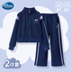 Disney Girls Suit Spring and Automne Fashionable Sportswear Suit Fashionable Girl Coat Pants Rabbit Officier de police Navy 160