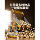 Zhouke Dump Truck Remote Control Toy Excavator Excavator Backhoe Alloy Car Children's Play Boys Children's Electric Car Remote Control Excavator Bucket + Breaking Hammer + Four Claw Gripper Head Enjoy Three Power 3 Sets of Rechargeable Lithium Batteries Super Long Life