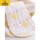 G.DUCKKIDS Children's Summer Urine Prevention Baby Diaper Pure Cotton Washable Newborn Baby Diaper Spring Meso Cloth Mustard Seed 6-layer Crown 10-piece S [Newborn-35*14cm]