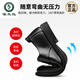 
Woodpecker leather shoes for men in summer authentic breathable men casual business formal wear height-raising and pedaling to work black derby 6189 four-season black 38