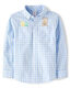 GYMBOReeGymboree Boys and Toddlers Long Sleeve Button-Down Shirt, Plaid Bunny, 12 Plaid Bunny 12