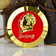 SNQP -Vorsitzender Maos Abzeichen mit goldenem rotem Hintergrund, der den People Badge Opas Gedenkabzeichen -Pin -Gift -Vorsitzender Maos Abzeichen 1 2,5 cm [Box] dient, [Box]
