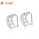 Liuguifu Jewelry Platinum Earrings Women's Geometric PT950 Earrings Birthday Gift About 2.95g