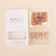 Internet celebrity wear nail wholesale medium-length love edge diamond nail art nail plate finished product removable nail patch fake nail BY1047# crystal purple butterfly phototherapy glue model