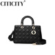 
CITICITY Bags for Women Light Luxury Brand High-end Bags for Women 2025 Xiaoxiangfeng Handbags Sheepskin Chinese Valentine's Gift Black
