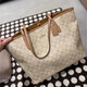 Coach (Coach) Totes Milk Tea CityTote33 Einkaufstaschen große Tasche Frauenbeutel Neue Stil Mommy Carriage 5696 Red Paired Black Brown Spot