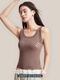 Catman MIIOW women's vest thread ice silk breathable thin top can be worn on the outside, slim and slim suspender girls' base shirt [Halaluronic acid ice silk thread] Coffee XL [120-140Jin [Jin equals 0.5 kg]]