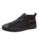 
Skip-step winter men's shoes, high-top canvas shoes, plus velvet warm and casual trendy shoes, men's versatile zipper cotton shoes fashion 9901 gray (added velvet) 38