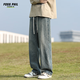 Foss Phil牛仔裤男士夏季直筒阔腿薄款美式潮流休闲裤子男裤Y06怀旧蓝M