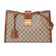 Gucci (g) Ancient (G) Sage d'épaule GG Series GG pour copine cadeau / ébène beige / ebony white edge 479197khnkg9761