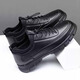 Belle stairs summer wine kitchen chef shoes sports casual leather shoes soft sole soft leather surface casual work men's shoes size 45 46 9901 black 39