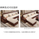 Jiangcheng New Chinese Solid Wood Sofa Combination Winter and Summer Ebony Wood High Box Storage Living Room Complete Furniture B611#