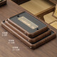 Black gold stone tea tray for home living room rectangular high-end kung fu tray small dry brewing tea table water storage type wood grain Yuanshan tea tray-39*26*5cm small size