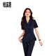 Bai Xiens Vertriebsarbeitsanzuganzug und sexy Frauen Sommer 2025 Neues Small Temperament Professional Rezeption Manager 9731 kurzärmeliger grauer Anzug + Rock <.Sehe Bild> s