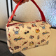 New cartoon cosmetic bag for makeup, washing, portable travel, portable storage, large capacity, cute three-dimensional handbag, red portable kt printed small bag