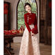 Ayub bride clothing can usually be worn as a toast dress 2024 new red new Chinese wedding engagement dress skirt women's winter long M