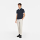 AIGLE [nuevo producto de primavera y verano] Aigao Poloo Camisa DFT DFT Sucececimiento rápido UPF40+Protección solar y hombres fríos de manga corta Empire Blue oscuro Bi795 XL (185/100a)