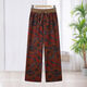 Ours polaire ours polaire2025 Nouveau modèle mère mère femme d'été mince pantalon droit imprimé pantalon pantalon mince polyvalent pantalon large pantalon à jambe large pantalon [authentique 9898] 2xl recommandé 85-110jin [Jin est égal à 0,5 kg]