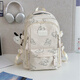 
Huili schoolbag junior high school students high-looking college students backpack women ins fresh large capacity lightweight computer backpack beige