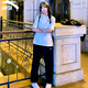 Anta (Anta) Sportanzug Fraueneiseis Seide Schnelltrockne Polo-Hemd T-Shirt Kurzärärmelhosen und lange Hosen für Sommer-Laufkleidung und Hosen Schneeflocken Weiß/Basic Black [Schnelltrocknen] m