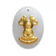 YIBIY was stunned by the brand Hetian jade Xinjiang Qiemo material Laokeng white jade Guanyin gold inlaid jade pendant A4