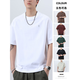 Pang Donglai DL Spring Nouvelle tendance High Street Marque Pure Coton Ice Silk à manches courtes T-shirt masculin 2025 Été en liberté T-shirt T9902 Black 10xl M 100-120Jin [Jin est égal à 0,5 kg]