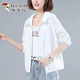 Pájaros carpinteros 2025 Summer New Women's Sunspreen Cloth Ice Seda de seda transpirable Ropa de protección solar Camisa de protección solar Batón Verde M (recomendado para ser menos de 100)