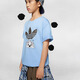 Adidas Kinderkleidung 25 Sommer- und Herbst-Kinder-T-Shirts 3. Blattklee Gelenkmuster für Männer und Frauen mittel- und großer Kinder loser Baumwoll-T-Shirt KG6628
