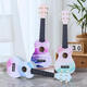 Aloha Ukulele Beginners Men, Girls, Students, Instrumento de alta precisión infantil Guitara pequeña Graffiti Pintura Graffiti-Purple 21 pulgadas