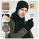 JIUMU warm gloves for men in autumn and winter, windproof, coldproof, antifreeze and velvet riding and driving electric motorcycle and bicycle touch screen gloves