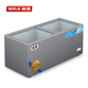 Nixue Supermarkt Gefrierschrank für Handelsschrank Horizontal Gefrierschrank Gefrierschrank Kühlschrank Eisschrank Frisch Schrank Eisschrank Lichtbogenglas 688 Doppeltemperaturglastür Länge 1,6 Meter Breite 0,6 Meter hoch 0,83 Meter