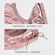 CHARLES/KEITH25 autumn new product retro folded bow single shoulder armpit bag Chinese Valentine's Day gift CK2-40271626 Aura Pink Aurora Powder S
