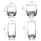 Yonghuan transparent einfaches Glas Tasse Hotel Restaurant Getränk Water Tasse Tee Tasse Whisky Bier Tasse Milch Frühstückstasse 13791 transparent Farbe 200ml-1