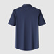 
Red Dragonfly [Cool Ice Silk] Daddy's Top Summer Thin Sketchless Smooth Short Sleeve Shirt Middle-aged Men's Clothing K9903 Top Blue XL _ Suitable for 128-140Jin [Jin equals 0.5 kg]