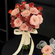 Rosas rojas simuladas de Weici y pequeño libro rojo en el mismo ramo de boda rosa rosa rosa novia de la novia sosteniendo flores rosa roja rama individual