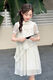 Nuevo estilo de vestido chino para niñas para niñas de moda y de moda Summer Nuevo chino Sweet Children's Vestido Off White 170
