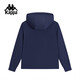 
Kappa back-to-back sports jacket new hooded knitted cardigan for women casual cool K0F42MK40 FZ Dark Night Blue Black-906 S
